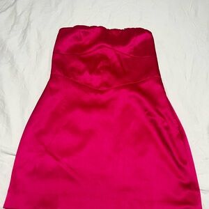 Forever 21 Hot Pink Lace-Up Top